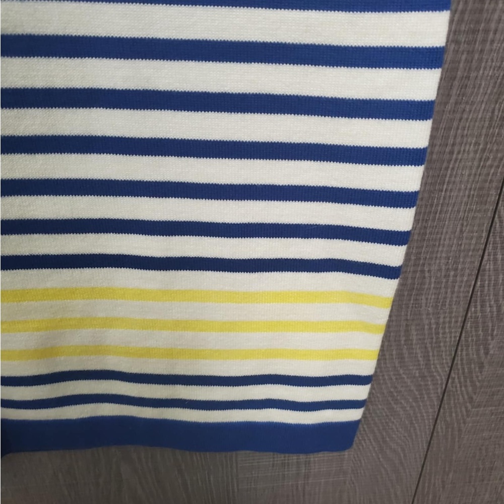 Draper James Blue Scottsdale Stripe Pencil Skirt Large - Picture 4 of 8